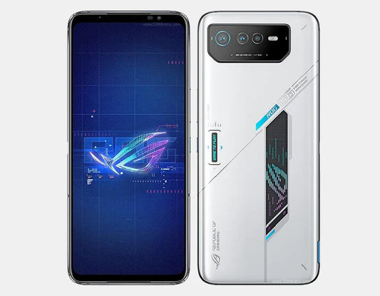 See through the ultimate gaming performance with the Asus ROG Phone 6 AI2201 5G 512GB 16GB White - the perfect smartphone for gamers who demand the best.