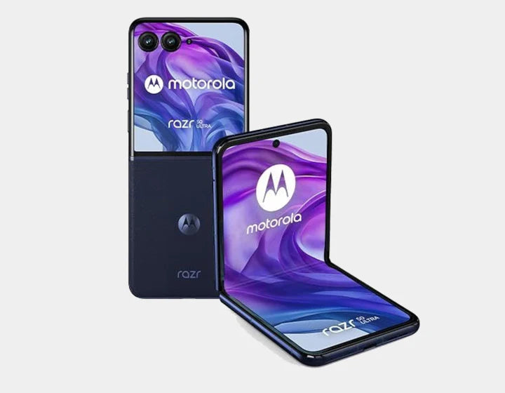 With the Motorola Razr 50 Ultra Single SIM+ eSIM 512GB 12GB Blue