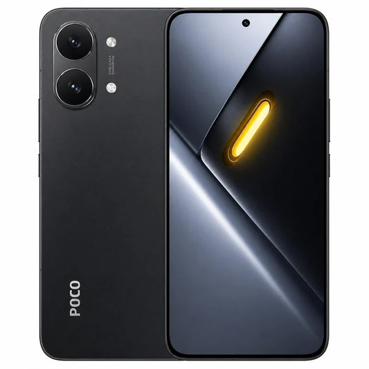Black smartphone with dual rear cameras and front display, dual SIM unlocked