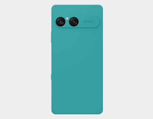 Sony Xperia 10 VII XQ-FE72 5G Green Sony smartphone back view with dual cameras and flash near top