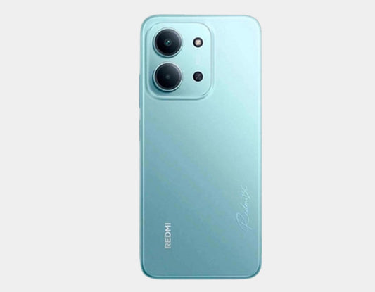 XIAOMI Redmi 15C 4G Mint blue smartphone back with triple rear cameras