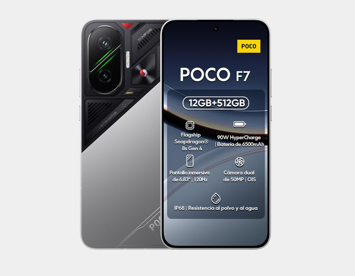Xiaomi Poco F7 5G 512GB ROM 12GB RAM Dual sim GSM Unlocked - Silver