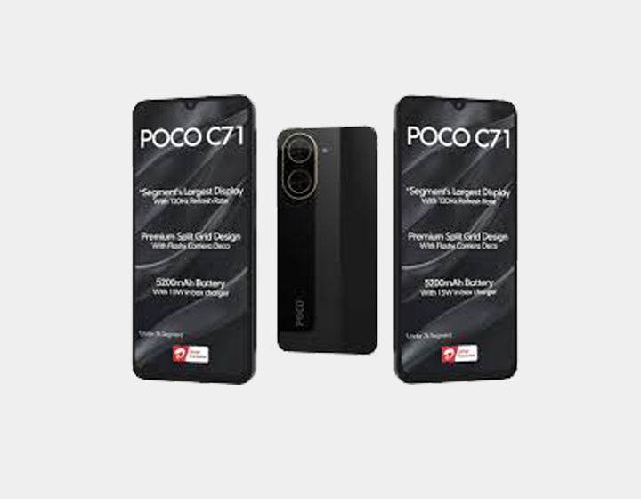 Xiaomi Poco C71 4G 64GB ROM 3GB RAM Dual SIM GSM Unlocked - Black