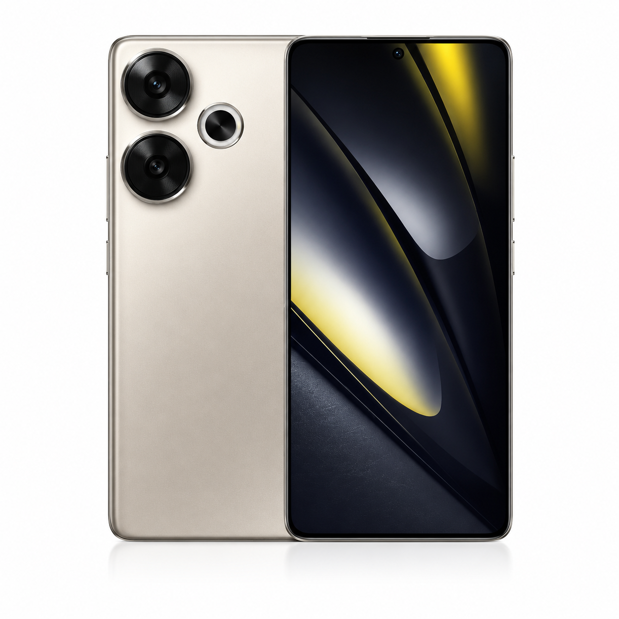 携帯電話本体 POCO F6 Titanium Color 8GB+256GB Xiaomi Poco F6 5G 256GB 8GB RAM Dual SIM Unlocked - Titanium