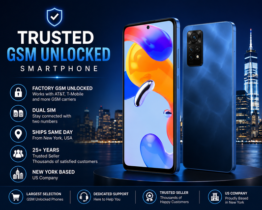 Xiaomi Redmi Note 11 Pro 5G 64GB 6GB RAM Dual SIM GSM Unlocked - Atlantic Blue