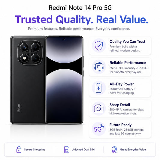 Midnight Black smartphone quality poster with front and back phone images