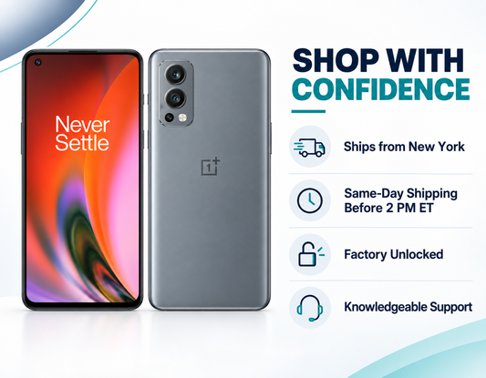 OnePlus Nord 2 5G DN2103 256GB ROM 12GB RAM Dual SIM GSM Unlocked - Gray Sierra