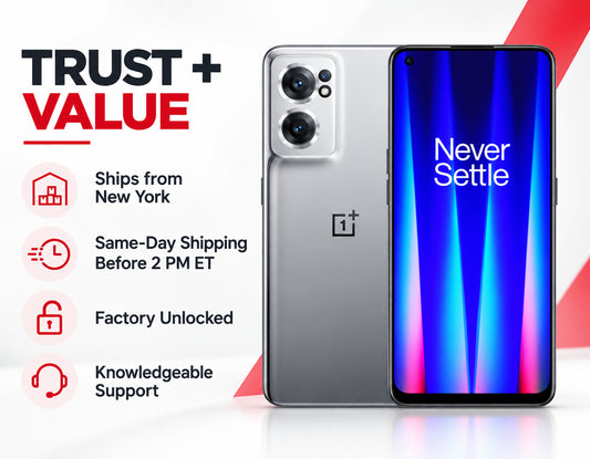 OnePlus Nord CE2 Gray dual-camera smartphone with front screen visible and back panel in view