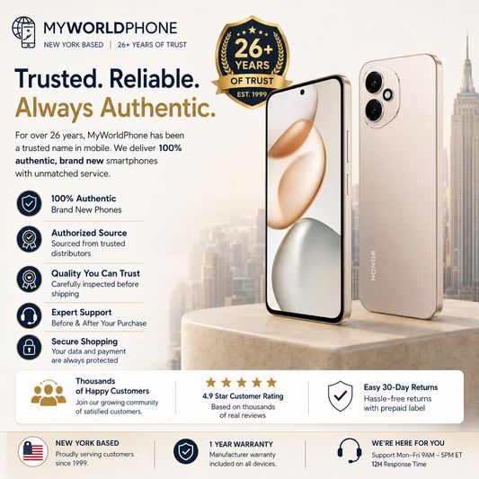 Honor 400 5G 256GB ROM 12GB RAM Dual SIM GSM Unlocked - Gold