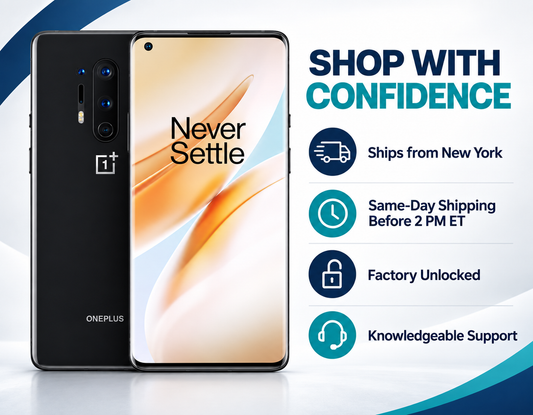 OnePlus 8 Pro 5G IN2025 256GB 12GB RAM Dual SIM GSM Unlocked – Onyx Black