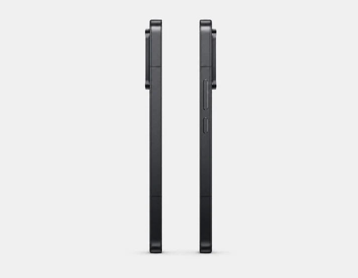 XIAOMI Mi 17T PRO 5G Black smartphone side profile views showing thin frame and buttons.