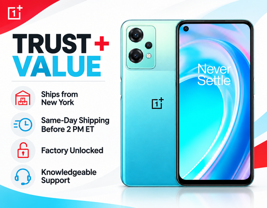 OnePlus Nord CE 2 Lite CPH2409 5G Dual SIM 128GB 8GB RAM GSM Unlocked – Blue Tide