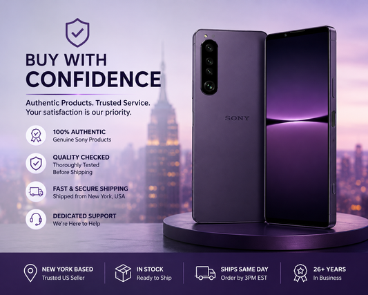 Sony Xperia 1 IV XQ-CT72 5G Dual 256GB 12GB RAM Dual SIM GSM Unlocked – Purple