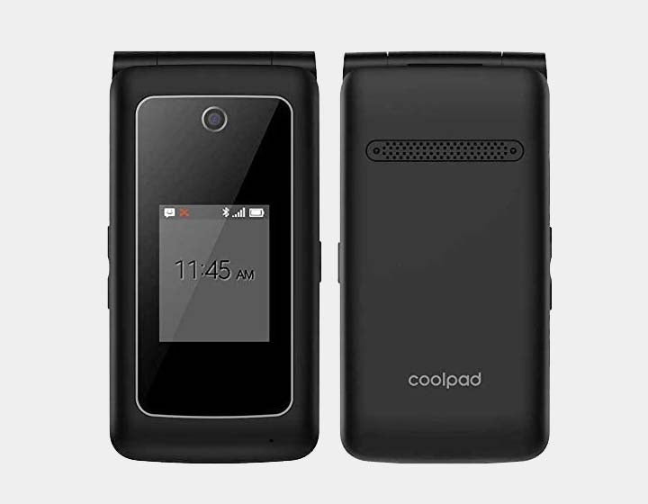 Coolpad Snap Flip 3312ACS 4GB Internal Memory 512MB RAM GSM Unlocked - Black