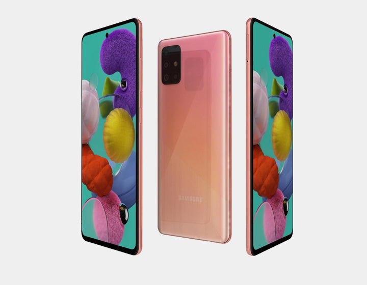 Samsung Galaxy A51 SM-A515F/DS Dual SIM 128GB,6GB RAM GSM Unlocked - Prism Crush Pink