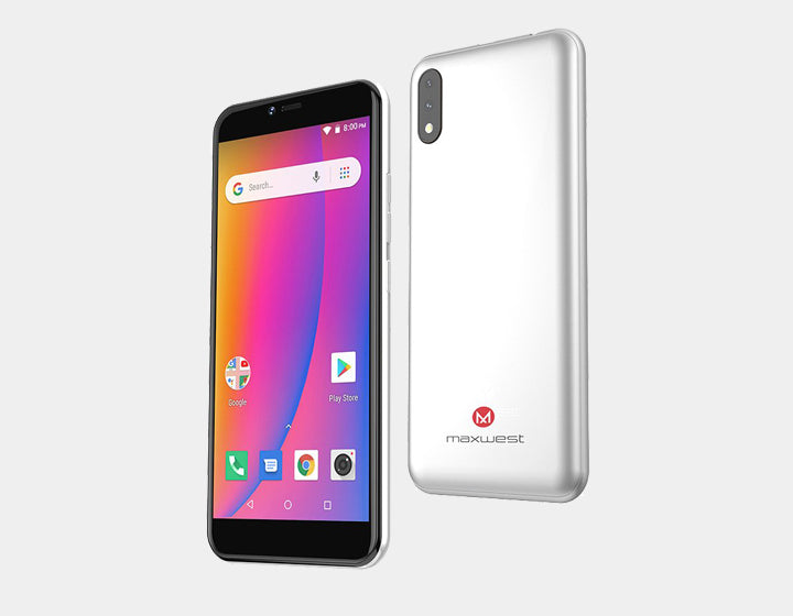 Maxwest Nitro 5P 8GB ROM 1GB RAM Dual sim 4G GSM Unlocked Silver