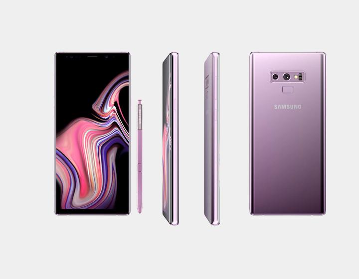 Samsung Note 9 N960F/DS Dual SIM 128GB/6GB GSM Factory Unlocked - Lavender Purple