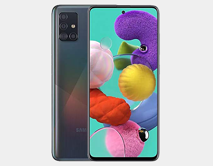 Samsung Galaxy A51 (SM-A515F/DS) Dual SIM 128GB,4GB RAM GSM Unlocked - Prism Crush Black- MyWorldPhone.com