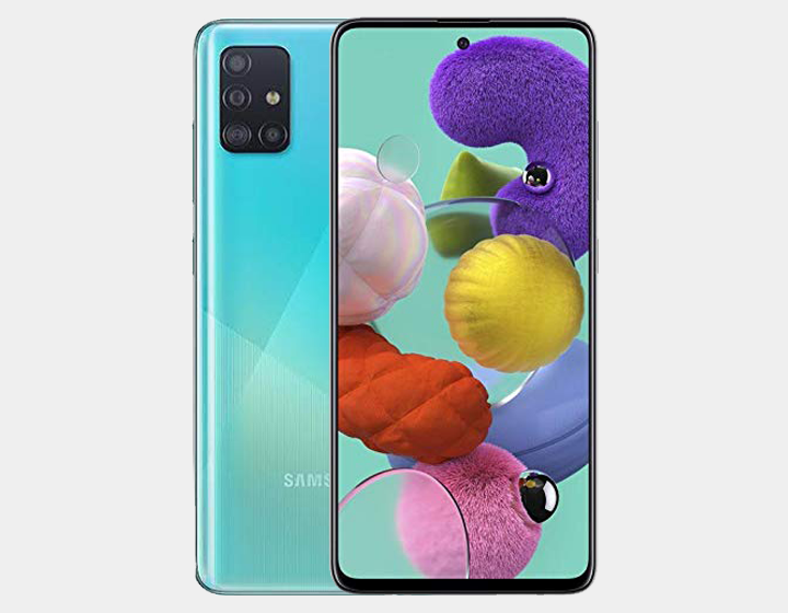 Samsung Galaxy A51 (SM-A515F/DS) Dual SIM 128GB,4GB RAM GSM Unlocked - Prism Crush Blue- MyWorldPhone.com