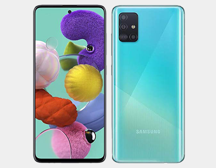 Samsung Galaxy A51 (SM-A515F/DS) Dual SIM 128GB,4GB RAM GSM Unlocked - Prism Crush Blue- MyWorldPhone.com