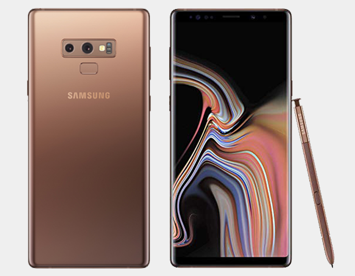 Samsung Note 9 N960F Dual SIM 512GB/8GB GSM Factory Unlocked - Metallic Copper- MyWorldPhone.com