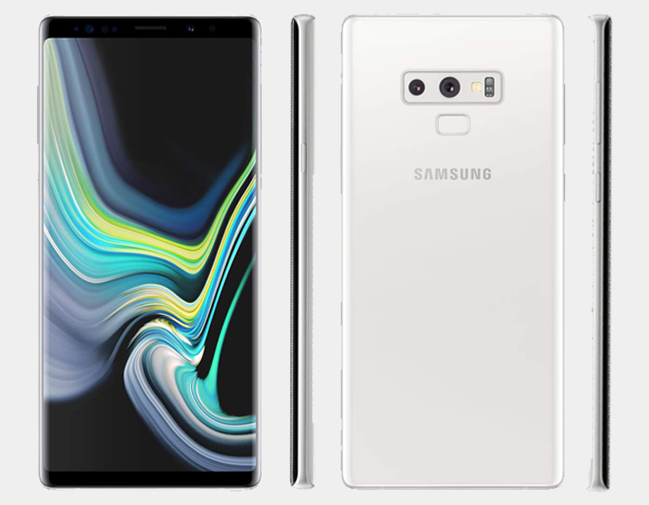 Samsung Note 9 N960F/DS Dual SIM 128GB/6GB GSM Factory Unlocked - Alpine White- MyWorldPhone.com