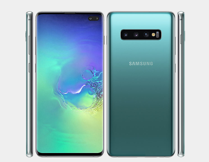 Samsung Galaxy S10+ SM-G975F/DS 128GB+8GB Dual SIM Factory Unlocked (Prism Green)- MyWorldPhone.com