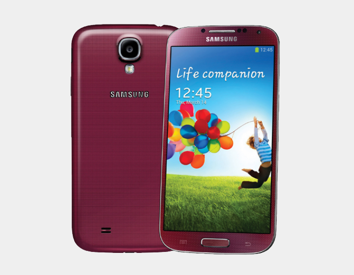 Samsung Galaxy S4 (2013) GT-I9500 16GB/2GB 5.0" GSM Factory Unlocked - Red Aurora- MyWorldPhone.com