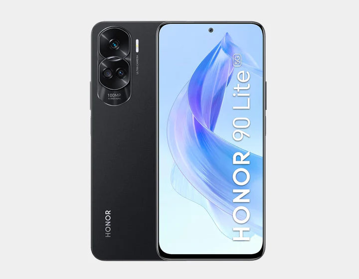 The Honor 90 Lite 5G Dual SIM 256GB 8GB Black combines sleek black sophistication with effortless speed for a stylish upgrade.