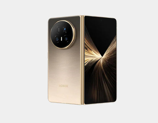 Unleash premium foldable control and immersive visuals with the Honor Magic V5 5G Dual SIM 512GB 16GB Gold - bragging flagship-grade execution, dazzling dual-display brilliance, and plentiful capacity in an exquisite gold wrap up.