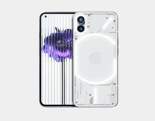 Encounter striking plan, flagship-grade Snapdragon 8+ Gen 1 control, a dynamic 6.7″ 120 Hz LTPO OLED show and flexible double 50 MP cameras in the smooth white Nothing Phone 2 5G Dual SIM 256GB 12GB White - quick, fun, and exceptional.