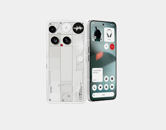The Nothing Phone (3) 5G Dual SIM 256GB 12GB White offers dual SIM, 256GB storage, 12GB RAM, and state-of-the-art performance all encased in a recognisable transparent design. Experience minimalist genius.