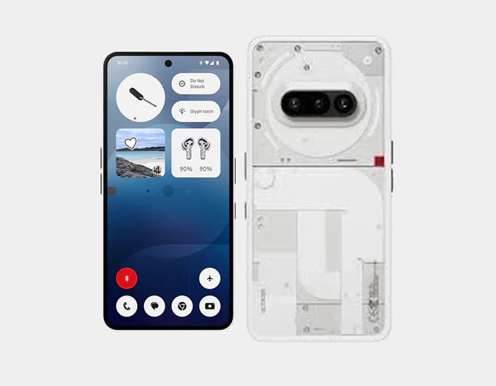 Style meets speed and substance with the Nothing Phone 3a 5G Dual SIM 256GB 12GB White's outstanding performance and sleek appearance.