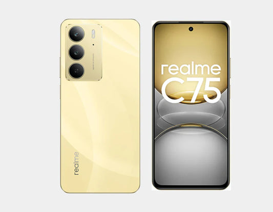 Shine brightly with the Realme C75 4G Dual Sim 256GB 8GB Gold, which offers power, style, and exceptional value with 256GB storage, 8GB RAM, and a sleek Gold appearance.