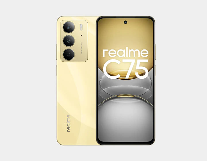 The Realme C75 4G Dual Sim 256GB 8GB Gold, a brilliant powerhouse : gigantic 256GB capacity, 8GB Smash, and executioner battery life - max execution without the max cost.