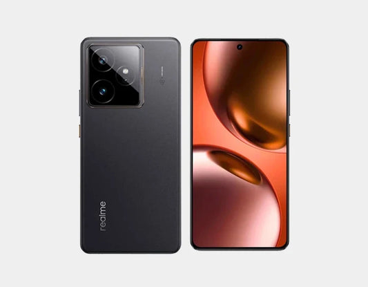 Take control of the 5G world with the Realme GT 7 5G Dual Sim 256GB 12GB Black - featuring 256GB of storage, 12GB of RAM, support for dual SIM cards, a super-fast Dimensity 9400e chip, and a huge 7000mAh battery, all wrapped in a stylish black design.