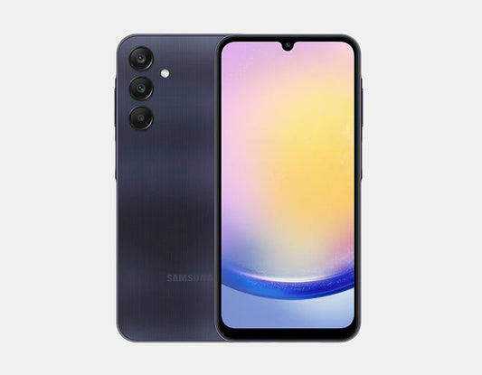 Experience lightning-quick 5G availability, shocking photography, and consistent execution with the Samsung Galaxy A25 5G Dual SIM SM-A256E 128GB 6GB Blue Black - your entryway to advancement and style.