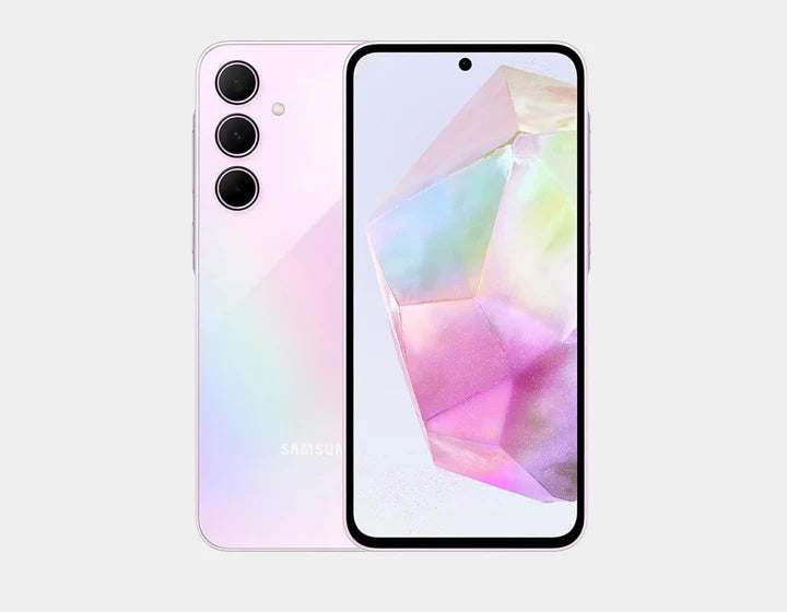 The Samsung Galaxy A55 5G A556E Dual SIM 256GB 8GB Awesome Lilac boasts a 64MP camera, a bright AMOLED display, and amazing performance all in a stylish, reasonably priced package.