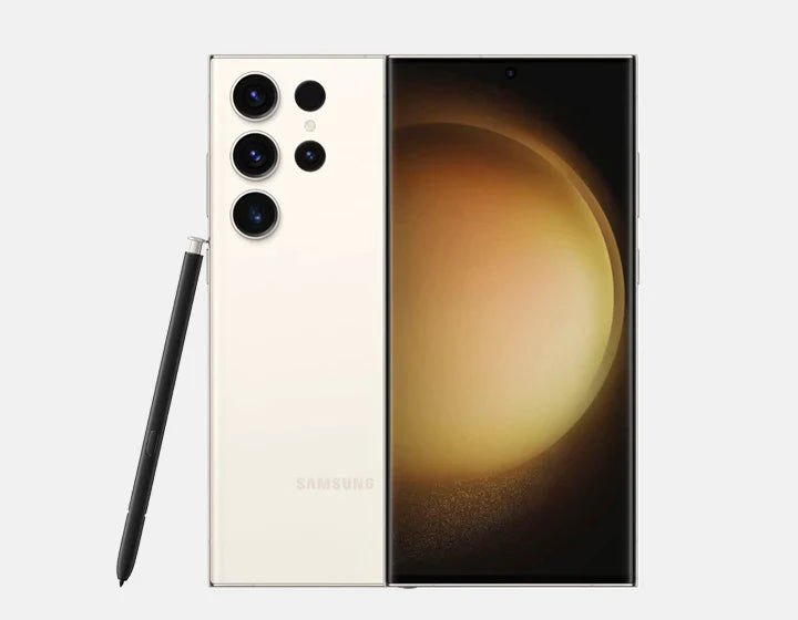 Experience the apex of extravagance and advancement with the Samsung Galaxy S23 Ultra 5G Dual Sim S9180 512GB 12GB Cream - where state of the art innovation meets immortal tastefulness.