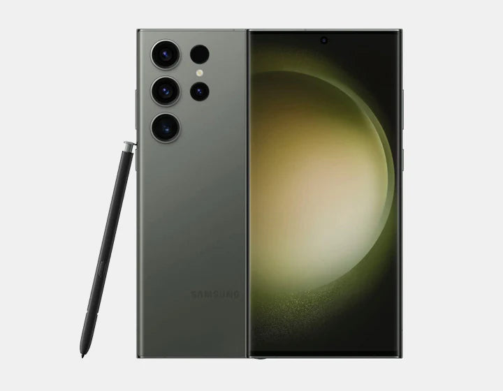 The Samsung Galaxy S23 Ultra 5G S9180 512GB 12GB Green is the ultimate device for power users and trendsetters alike. It offers unparalleled performance and style.