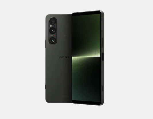 The Sony Xperia 1 V 5G XQ-DQ72 Dual SIM 256GB 12GB Green, a dual-SIM smartphone with 256GB of storage, 12GB of RAM, and a striking green design, offers unrivaled power, style, and connectivity.