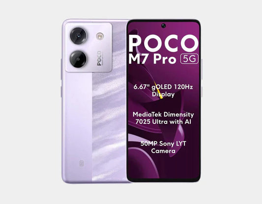 Unleash illustrious execution with the Xiaomi Poco M7 Pro 5G Dual SIM 256GB 12GB Purple - 256GB capacity, 12GB Smash, double SIM control, and a striking purple wrap up that demonstrates pro-grade speed can see this majestic.