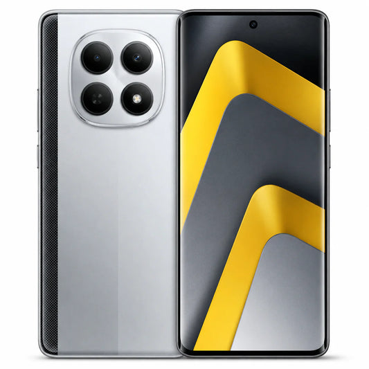 Sleek silver design, smooth 5G performance, smart value - Xiaomi Poco M8 5G Dual SIM 256GB 8GB Silver comes with 256GB of storage, 8GB of RAM, dual SIM support, and delivers strong everyday performance despite its size.