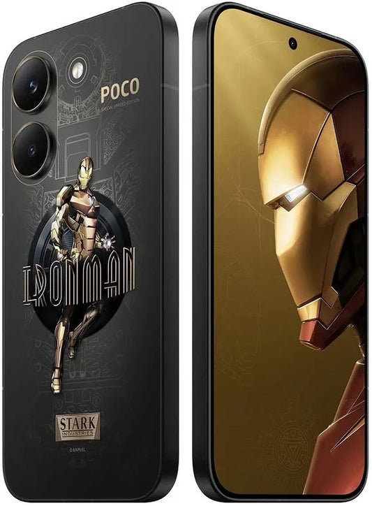 The Xiaomi Poco X8 PRO 5G Dual SIM 512GB 12GB Iron Man Edition-Gold - 512GB storage, 12GB RAM, dual SIM power, a bold black-and-gold design, and a Stark Industries-inspired interface that lets every Marvel fan channel their inner hero.