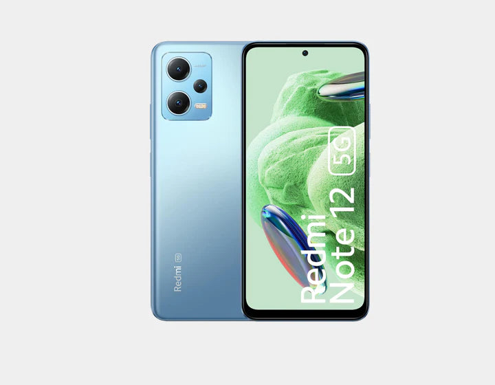 The stylish Xiaomi Redmi Note 12 5G Dual SIM 128GB 4GB Blue offers lightning-fast 5G connectivity, stunning visuals, and robust performance!