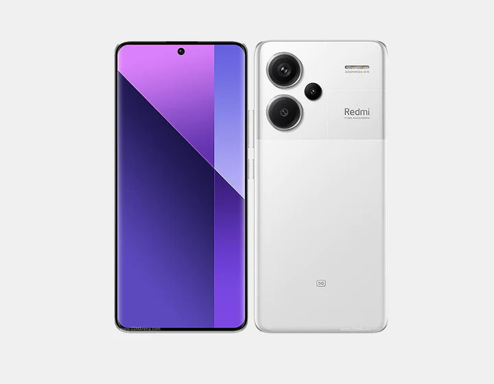 Experience leader level execution and dazzling plan with the Xiaomi Redmi Note 13 PRO Plus 5G Dual SIM 256GB 8GB Aurora Purple, highlighting 256GB capacity, 8GB Slam, and enthralling Aurora Purple tint.