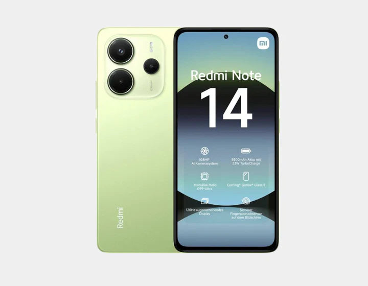 Experience the Xiaomi Redmi Note 14 4G Dual SIM 128GB 6GB Lime