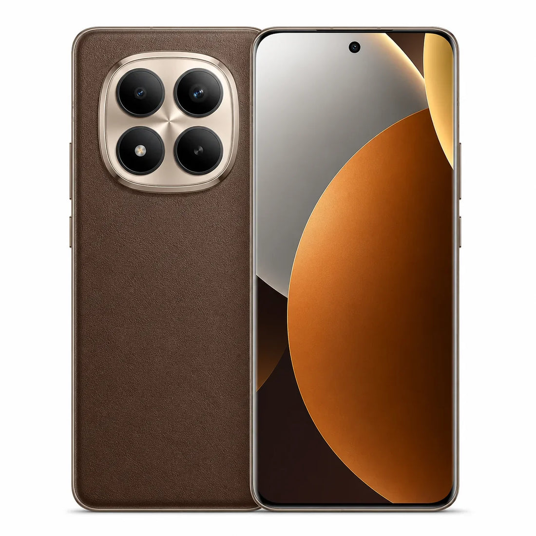 The Xiaomi Redmi Note 15 Pro Plus 5G Dual SIM 256GB 8GB Brown - premium vegan leather design, 200MP OIS camera, Snapdragon 7s Gen 4 power, and a massive 6500mAh battery with 100W HyperCharge that keeps you going all day.