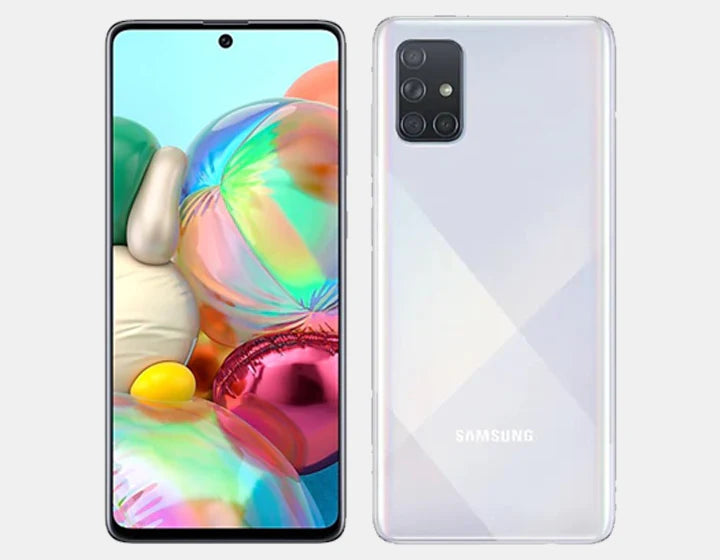 Experience unmatched execution, dazzling visuals, and boundless conceivable outcomes with the Samsung A71 A715F Double SIM 128GB/8GB GSM Industrial facility Opened cell phone, intended to raise your portable experience higher than ever.
