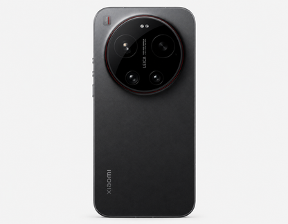 Xiaomi 17 Ultra 5G Black smartphone back with circular quad-camera module and red accent ring